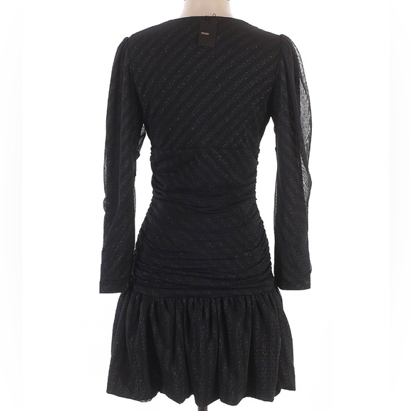 NWT ❤️ Maje Elegant Black Dress with Zipper Detail - Picture 2 of 9